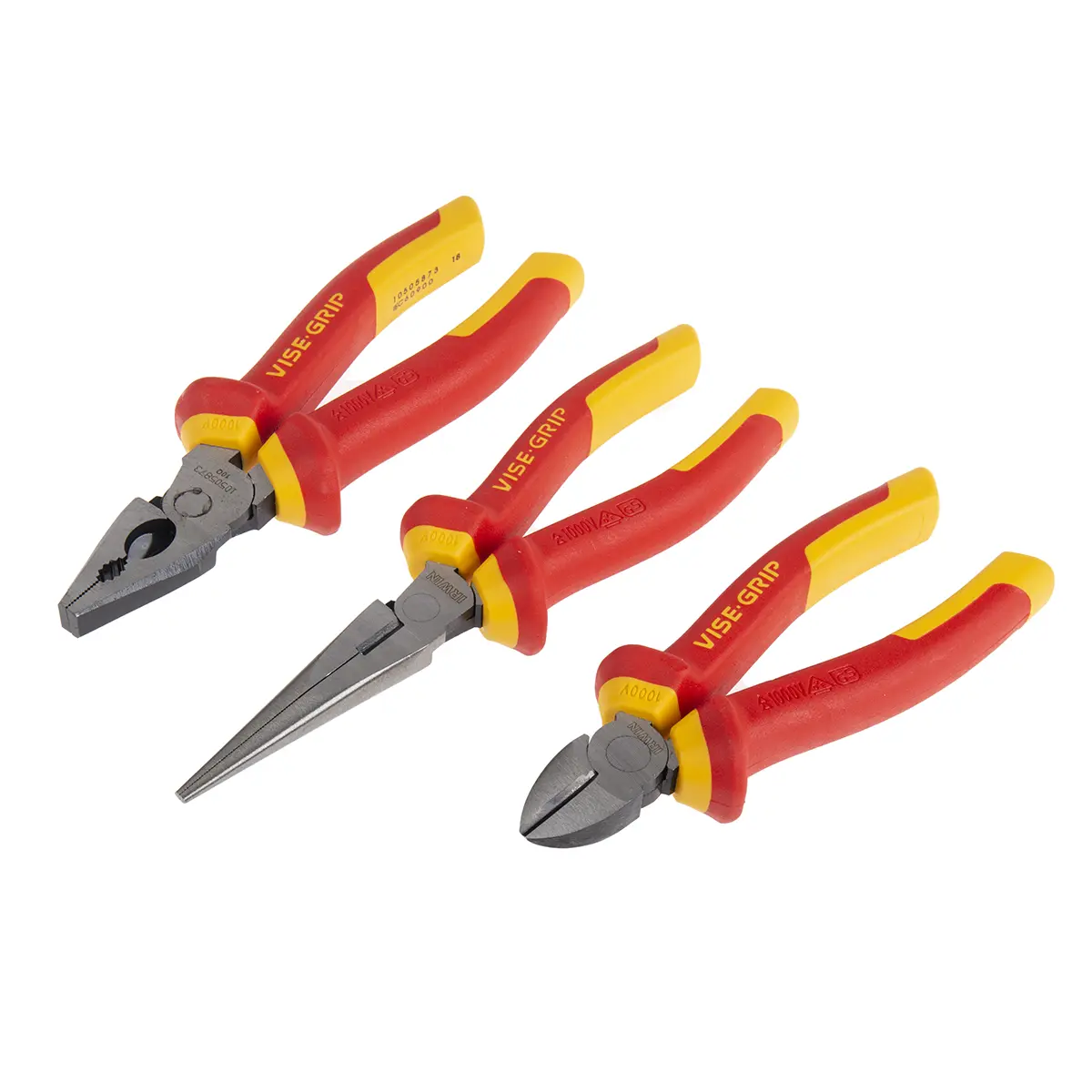 Produktfoto 1 von Irwin Zangensatz 3 Stk. 180 mm Kombizange, Seitenschneider, Spitzzange