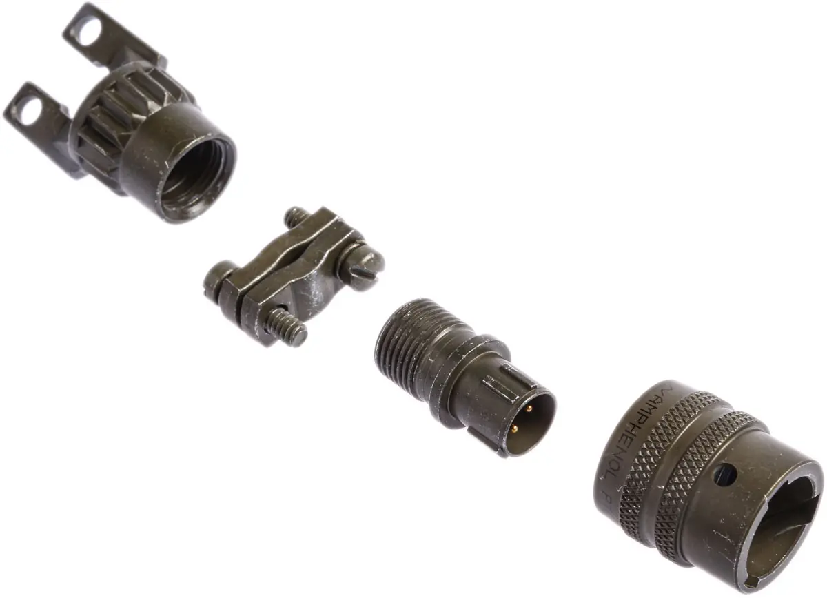 Produktfoto 1 von Amphenol Socapex, PT Kupferlegierung MIL-Spec Rundsteckverbinder Gerade, 4-polig, 1 kV ac, Kabel, Gehäuse 8 Stecker,
