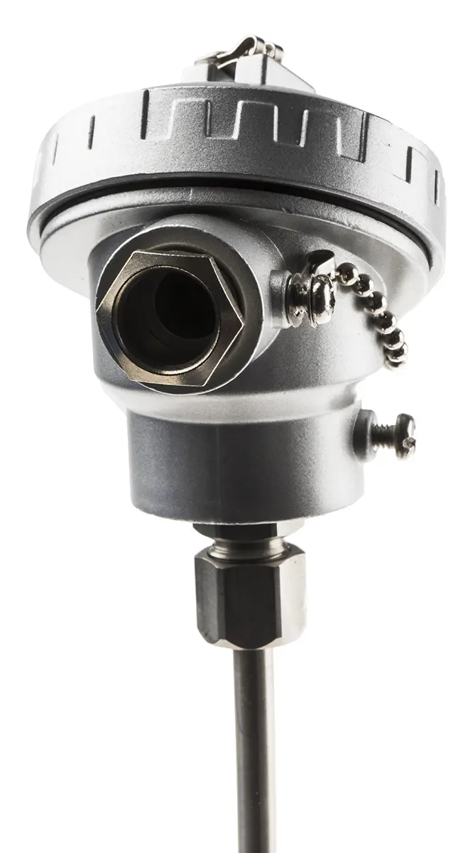 Produktfoto 1 von RS PRO PT100 Sensorelement Widerstandsthermometer Edelstahl Ø 6mm x 300mm, -50°C → +450°C