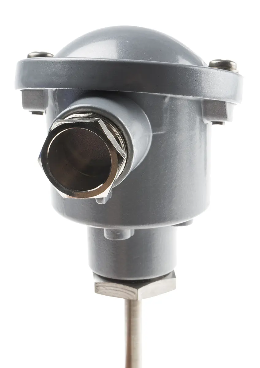 Produktfoto 1 von RS PRO PT100 Sensorelement Widerstandsthermometer Edelstahl Ø 6mm x 100mm, -50°C → +450°C