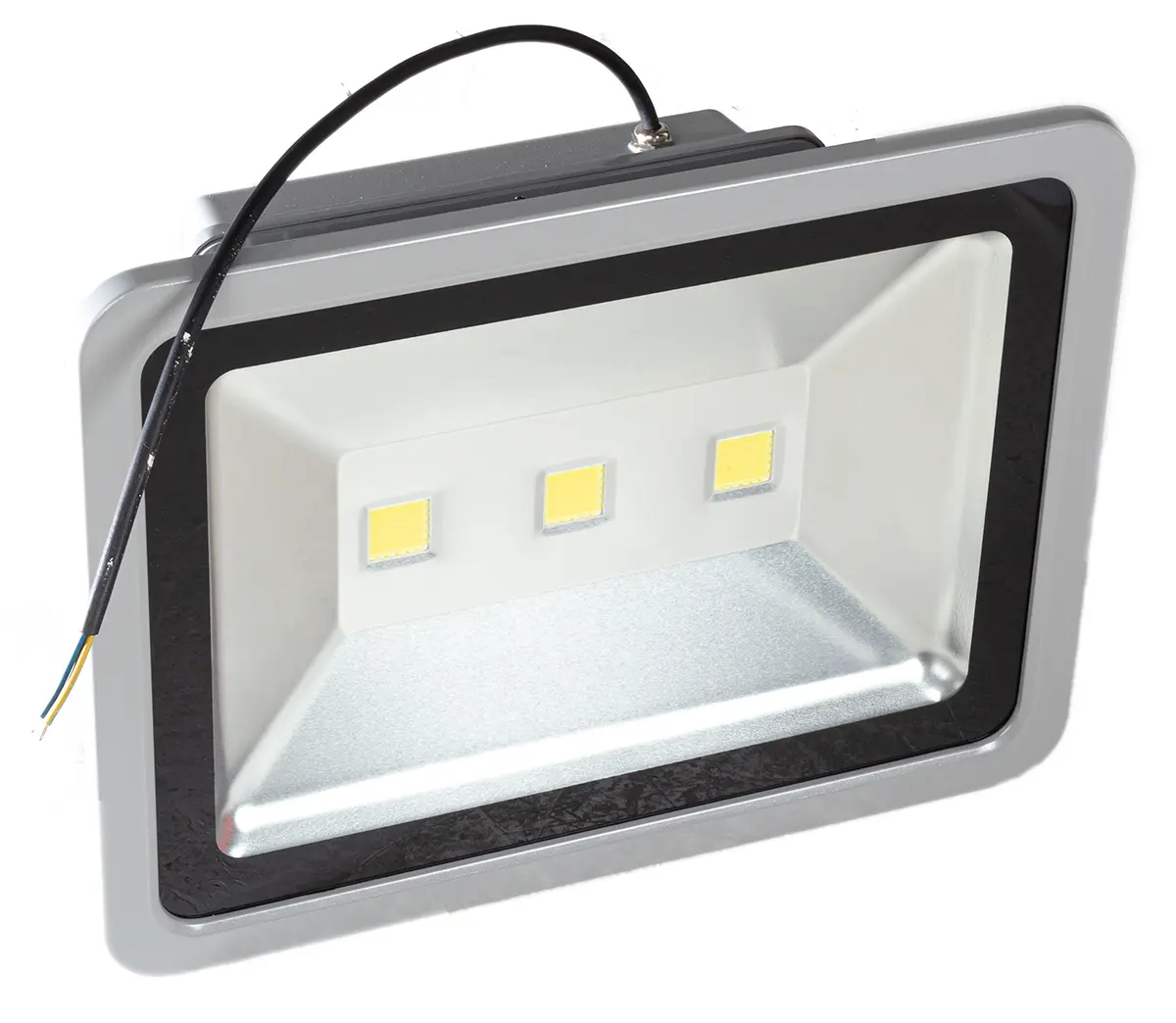 Produktfoto 1 von RS PRO, Fluter 150 W, 85 → 265 V ac / 14250 → 15750 lm, 325 x 425 x 240 mm, IP65