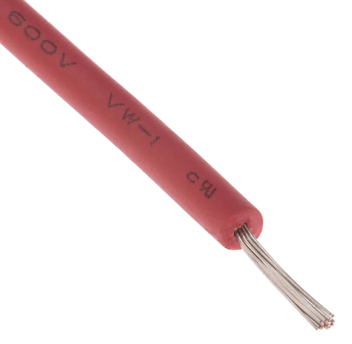 Produktfoto 1 von RS PRO Einzeladerleitung 0,33 mm², 22 AWG 100m Rot XLPE isoliert Ø 2.4mm 17/0,16 mm Litzen UL3321