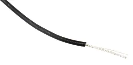 Produktfoto 1 von RS PRO UL11028 Schaltdraht 0.13 mm², 26 AWG 100 m Schwarz Ø 1 mm 7 Litzen Modifizierter Polyphenylen-Ether