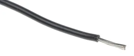 Produktfoto 1 von RS PRO UL11028 Schaltdraht 0.2 mm², 24 AWG 100 m Schwarz Ø 1.12 mm 11 Litzen Modifizierter Polyphenylen-Ether