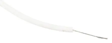 RS PRO UL3321 Schaltdraht 0.33 mm², 22 AWG 100 m Weiß Ø 2.4 mm 17 Litzen Polyethylen