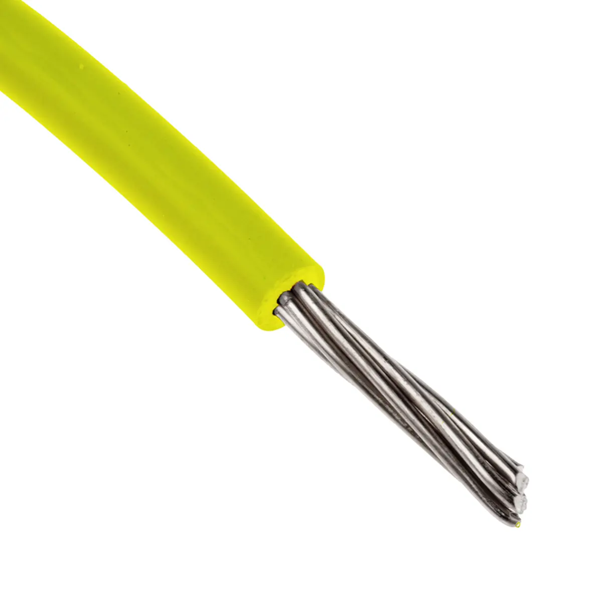 Produktfoto 1 von RS PRO UL11028 Schaltdraht 0.2 mm², 24 AWG 100 m Gelb Ø 1.12 mm 11 Litzen Modifizierter Polyphenylen-Ether