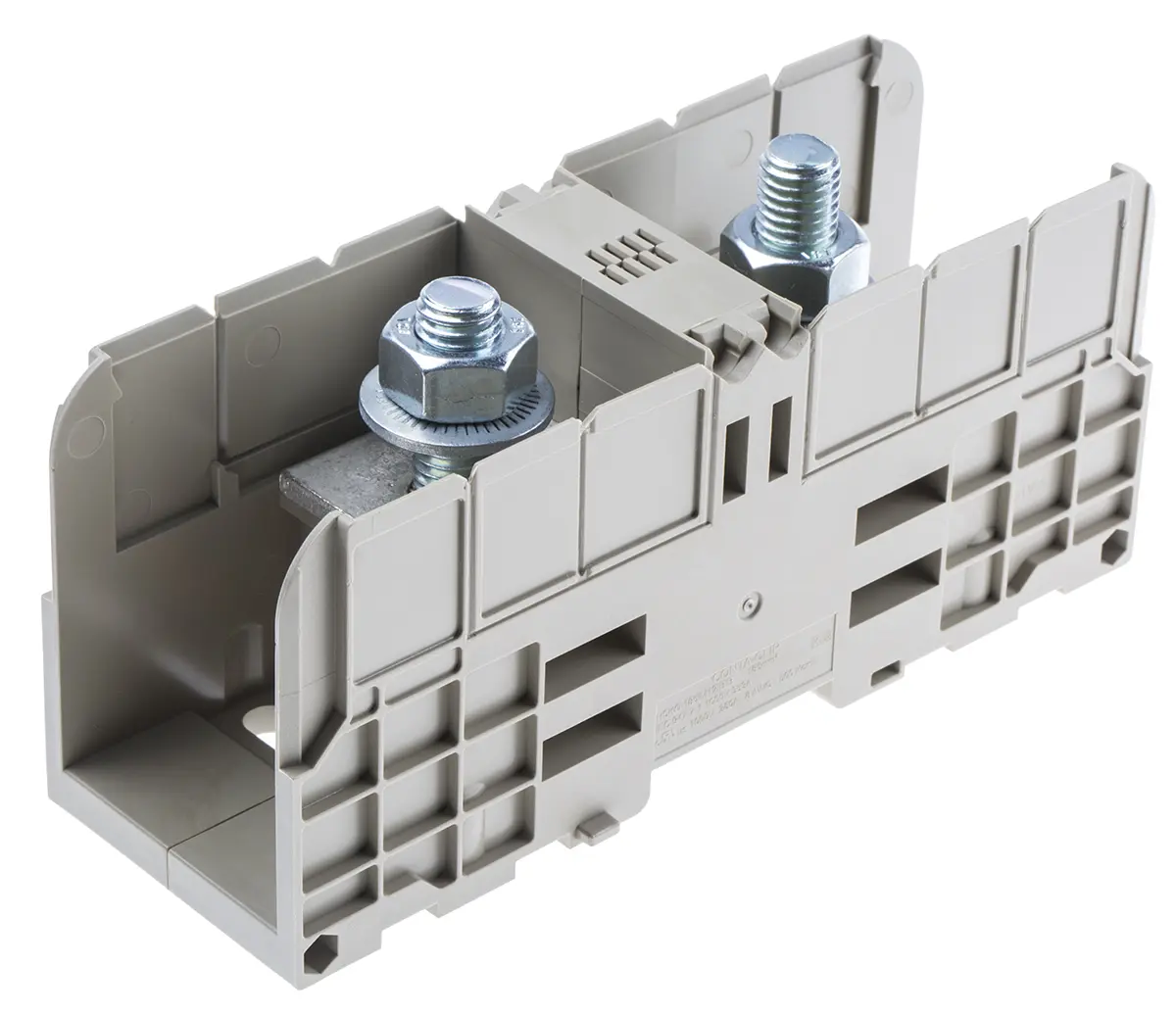 Produktfoto 1 von RS PRO 17024.2 Bolzenklemme 2 Beige, 1000 V Bolzen