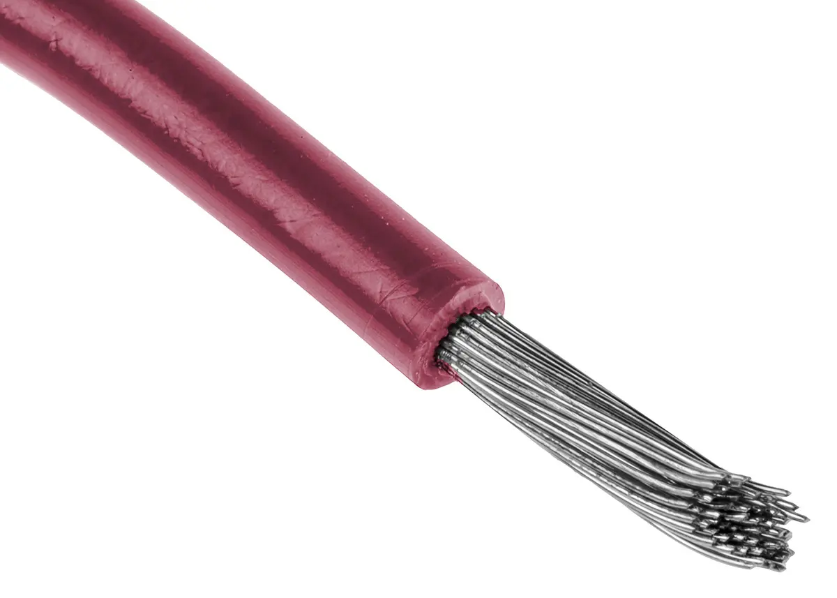 Produktfoto 1 von RS PRO UL3266 Schaltdraht 0.2 mm², 24 AWG 100 m Rot Ø 1.43 mm 11 Litzen Polyethylen