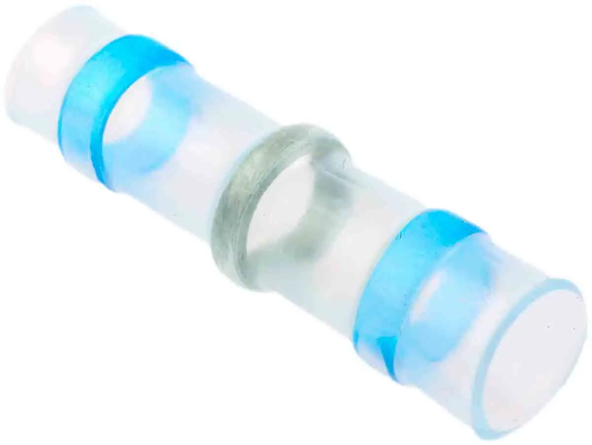Produktfoto 1 von RS PRO GAST Lötmuffe ø 2.3 mm ø 4.5 mm, 29.3mm Länge 1kV 300 V Blau Polyethylen
