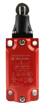 Produktfoto 1 von Allen Bradley Guardmaster 440P Verriegelungsschalter, Rollenstößel 2 Schließer/2 Öffner, IP66, Metall
