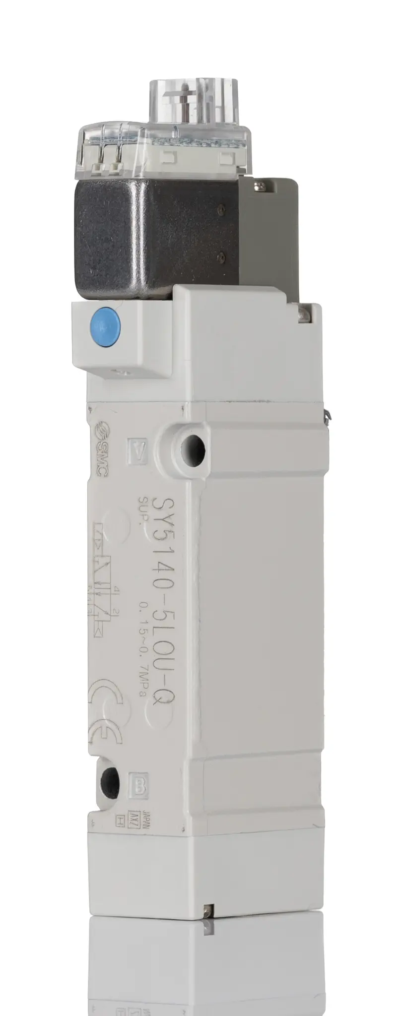 Produktfoto 1 von SMC SY5000 Pneumatik-Magnetspule / pilotgesteuertes Steuerventil RC, Elektromagnet-betätigt 24V dc