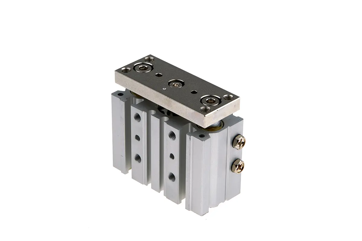 Produktfoto 1 von SMC M5 x 0,8 Pneumatik-Führungszylinder doppeltwirkend, Bohrung Ø 16mm / Hub 10mm bis 1 MPa