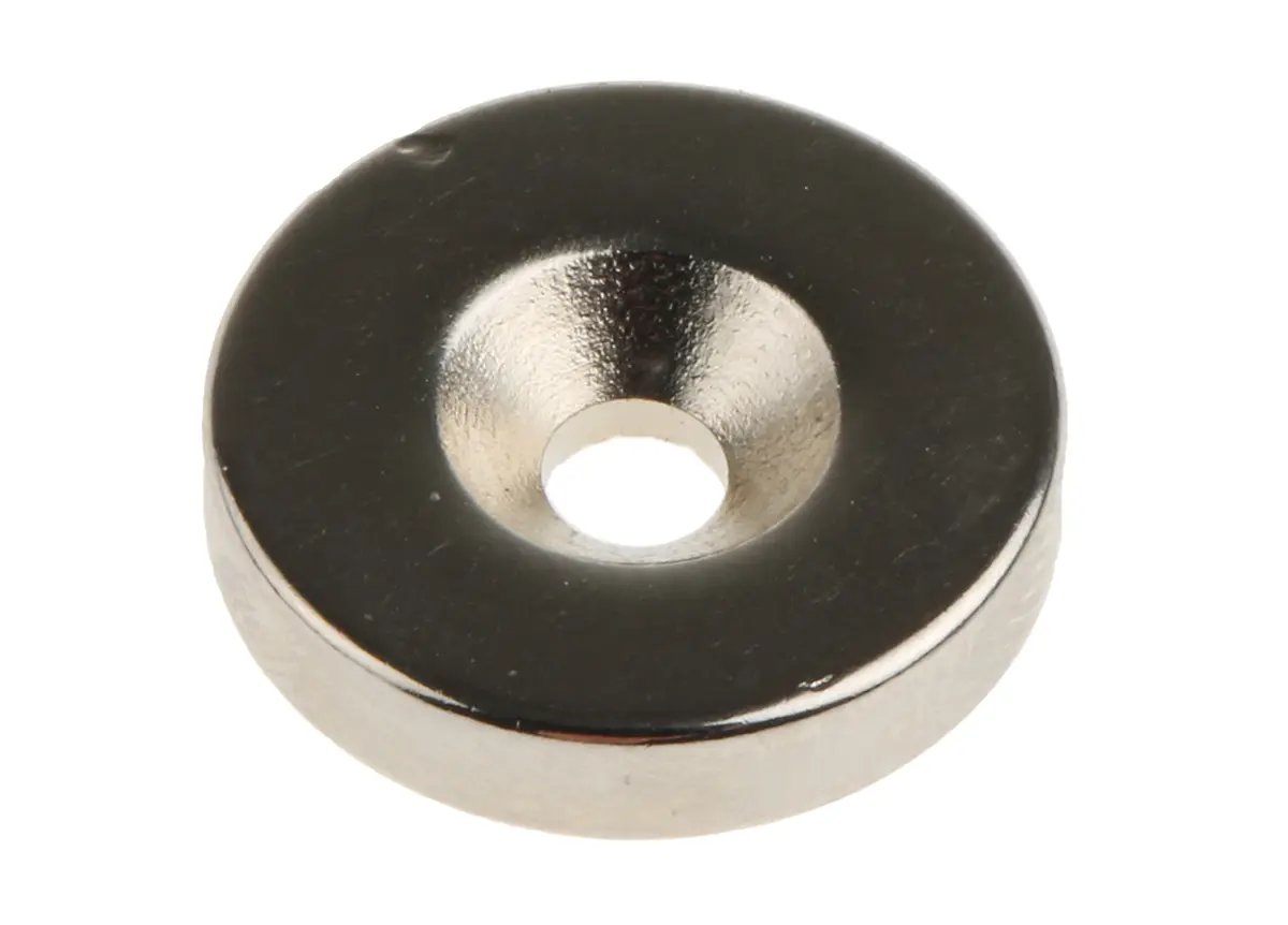 Produktfoto 1 von Eclipse Neodym Magnet, 15.4 mm, 3.3 kg Gewindebohrung x 3.25 mm, L. 15.4 mm