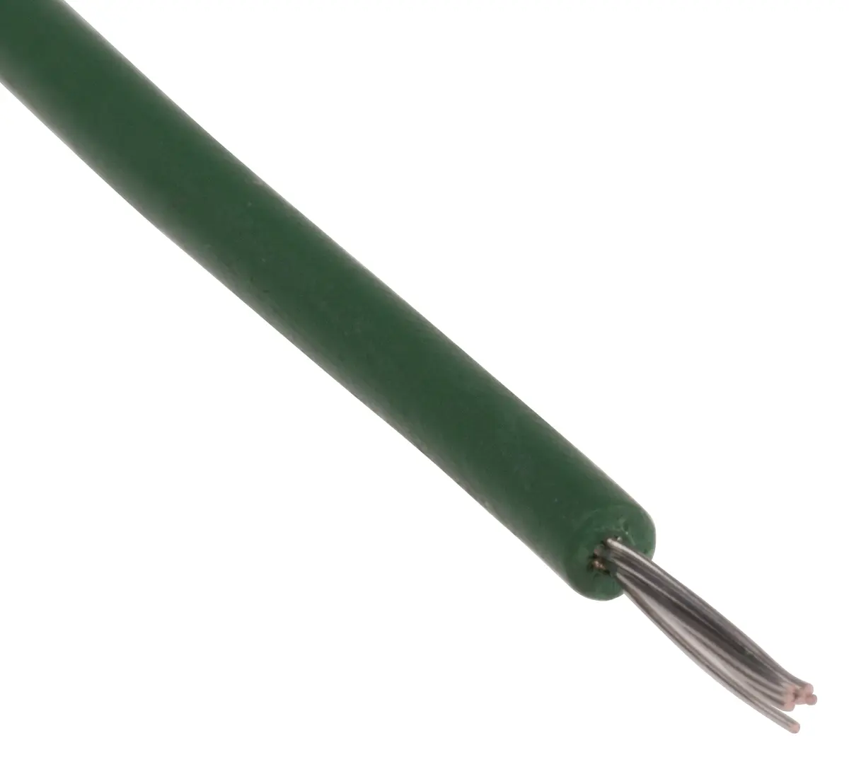 Produktfoto 1 von RS PRO Einzeladerleitung 0,2 mm², 24 AWG 100m Grün XLPE isoliert Ø 1.5mm UL3239