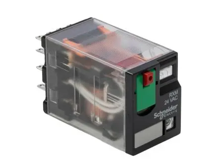 Produktfoto 1 von Schneider Electric Harmony Relay RXM Leistungsrelais 24V ac Spule 4-poliger Schließer 8A 180 Ω 1.2 W