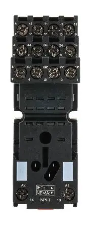 Produktfoto 1 von Schneider Electric Relaissockel zur Verwendung mit Relais Serie RSZ Harmony Relay RXM, 14 -Kontakt, DIN-Hutschiene, 250V
