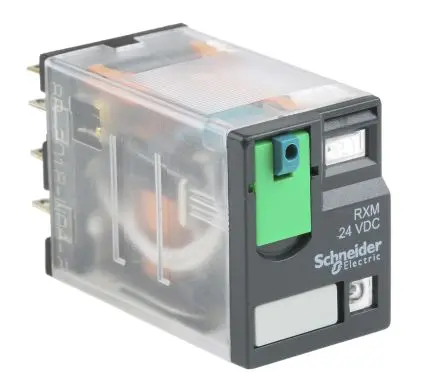 Produktfoto 1 von Schneider Electric Harmony Relay RXM Leistungsrelais 24V dc Spule 4-poliger Schließer 8A 650 Ω 900 mW