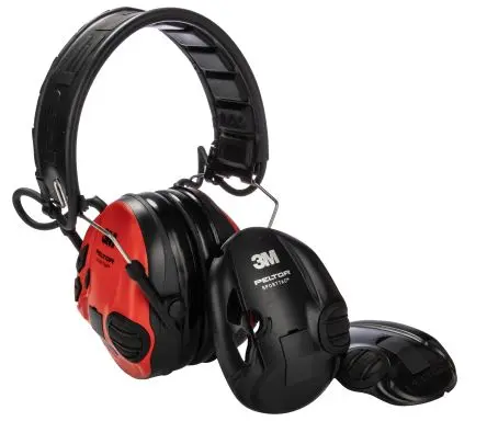 Produktfoto 1 von 3M PELTOR SportTac Hören und Sprechen Kopfband Elektronischer Gehörschutz, 26 dB, RoHS Rot