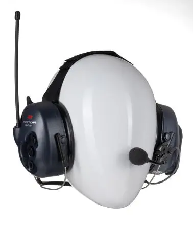 Produktfoto 1 von 3M PELTOR LiteCom Hören und Sprechen Nackenbügel Elektronischer Gehörschutz, 32 dB, CE Schwarz