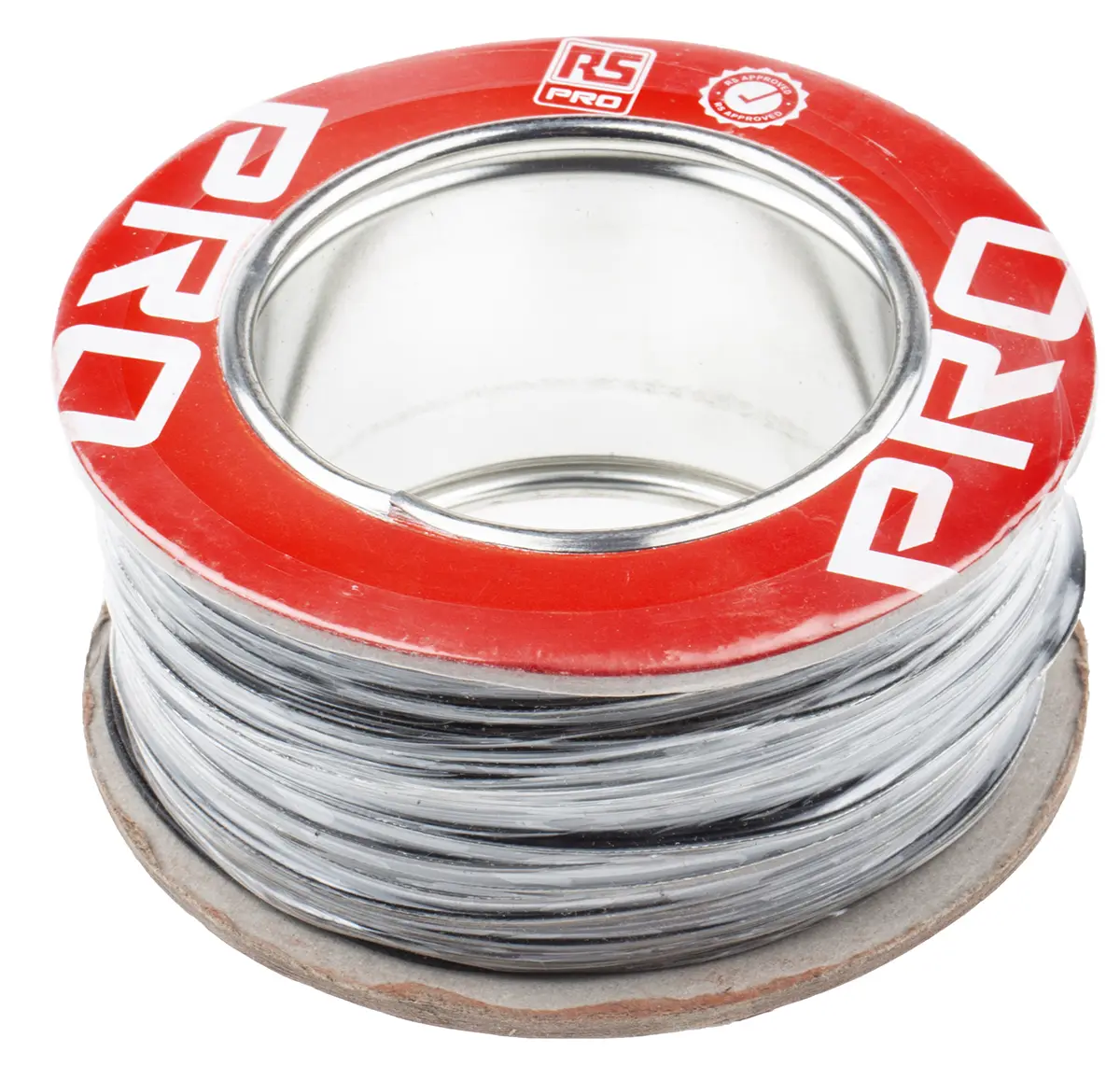 Produktfoto 1 von RS PRO Einzeladerleitung, 20 AWG 100m Schwarz ETFE isoliert Ø 1.55mm 19/0,2 mm Litzen