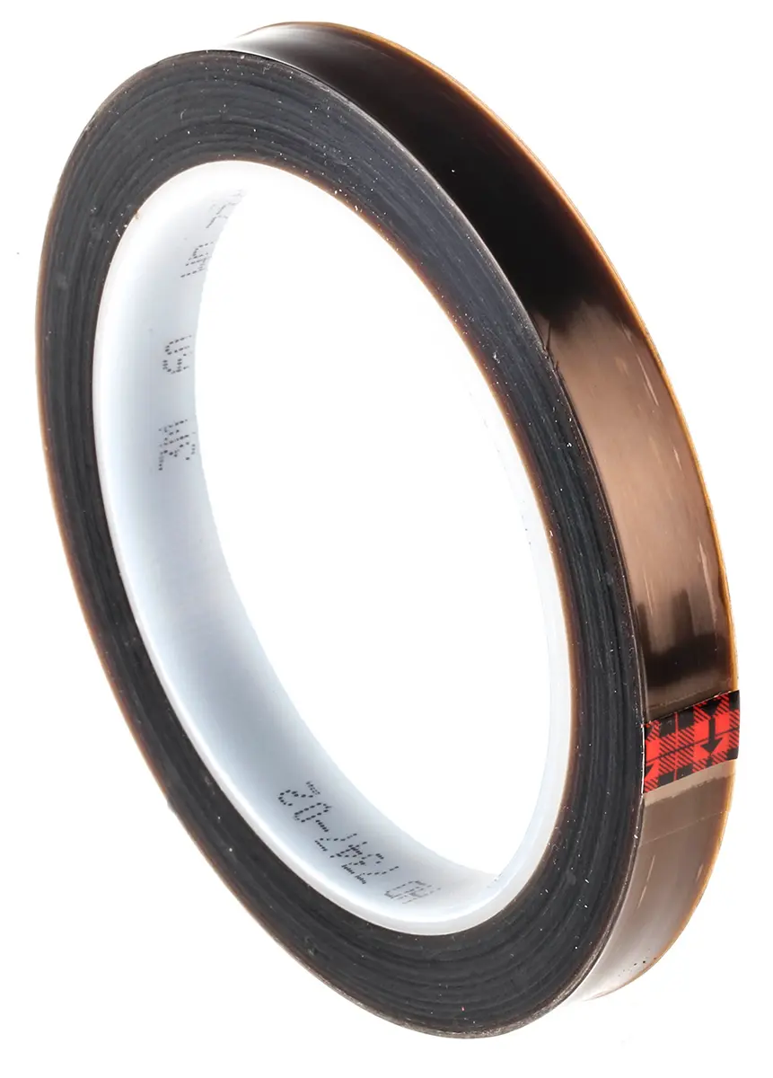 Produktfoto 1 von 3M 60 PTFE Band Schwarz, 0.1 mm x 12 mm, Länge 33 m, 0 °C → 180 °C