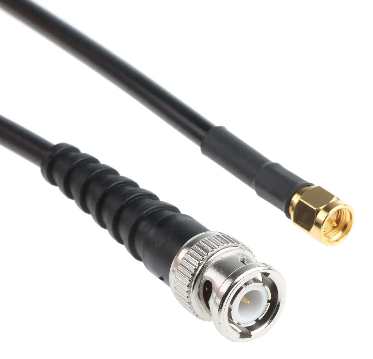 Produktfoto 1 von Cinch BNC, SMA RG58 Koaxialkabel, Abgeschlossen, 50 Ω, Schwarz