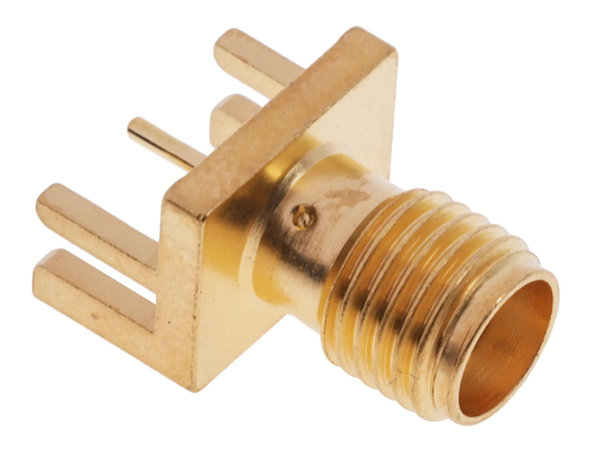 Produktfoto 1 von Cinch 142 Buchse Koaxialsteckverbinder SMA-Steckverbinder, Kante, für RG142, RG178, RG58-Kabel, 50 Ω Lot, Standard,