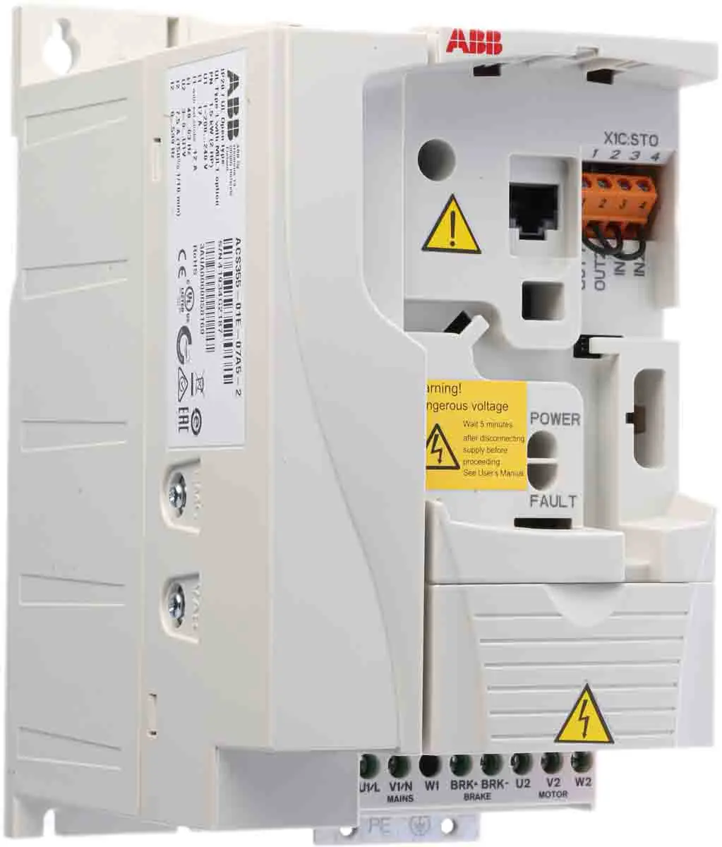 Produktfoto 1 von ABB ACS355 3-Phasen Frequenzumrichter 1.5 kW 240 V 7.5 A 600Hz