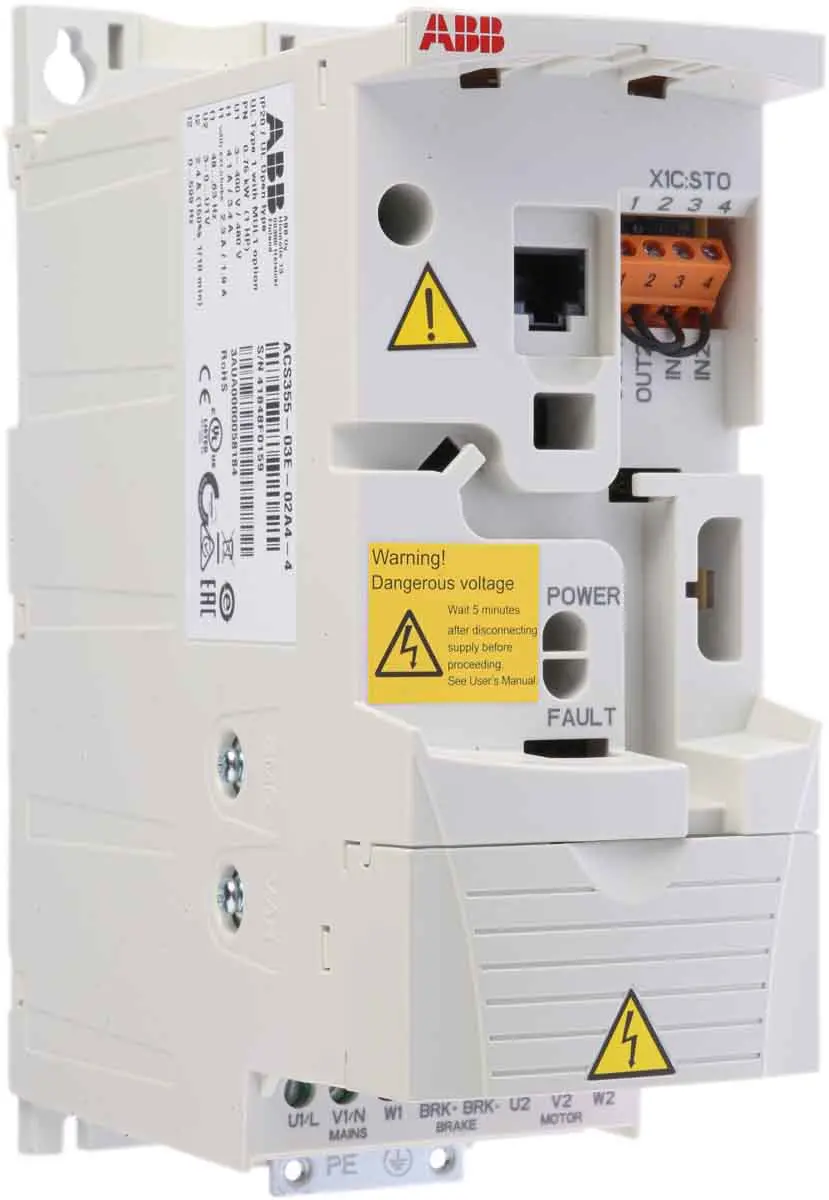 Produktfoto 1 von ABB ACS355 3-Phasen Frequenzumrichter 0.75 kW 480 V 2.4 A 600Hz