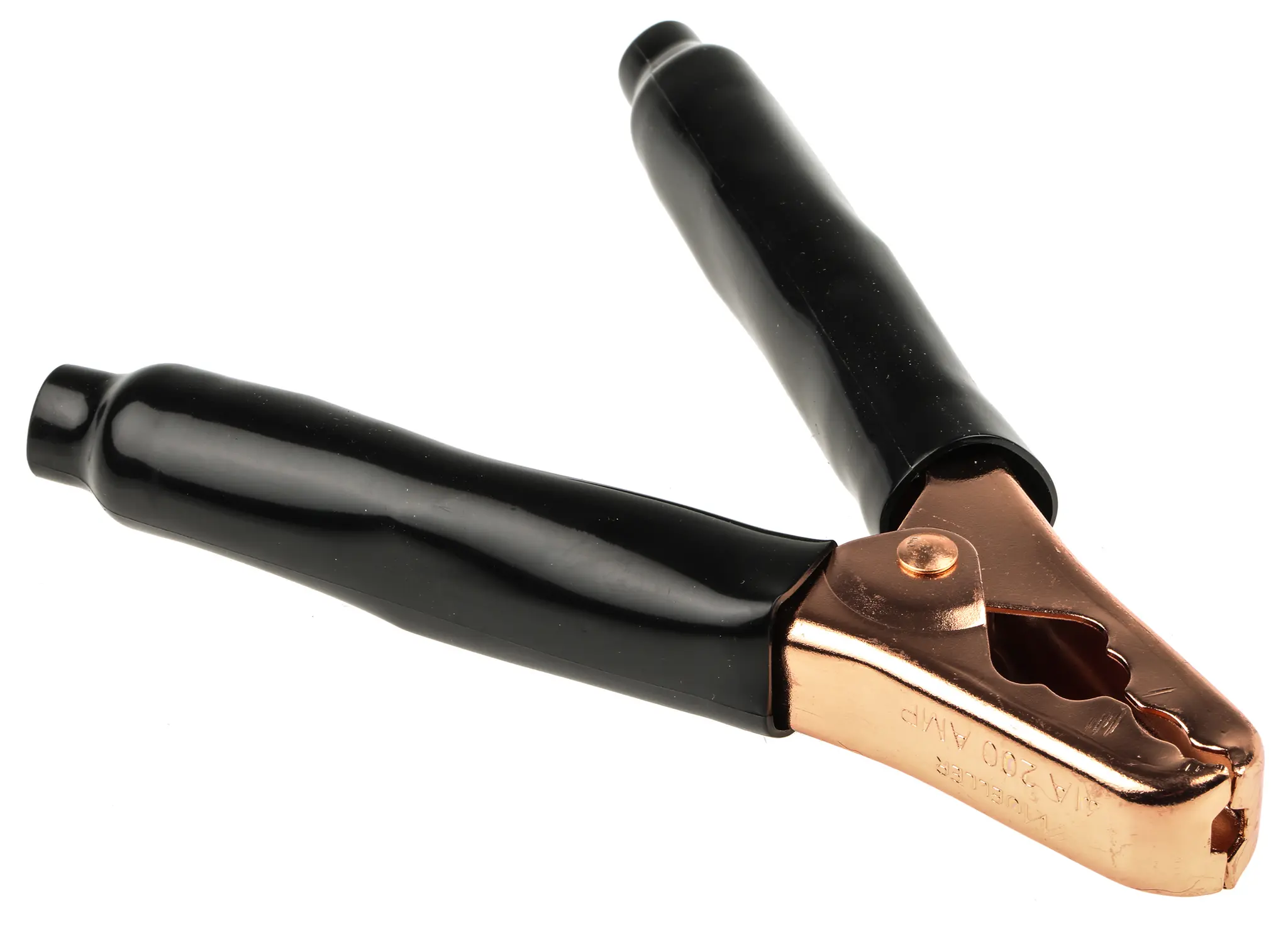 Produktfoto 1 von Mueller Electric Verkupferte 38 mm Krokodilklemme, Schwarz Polyvinylchlorid Isoliert