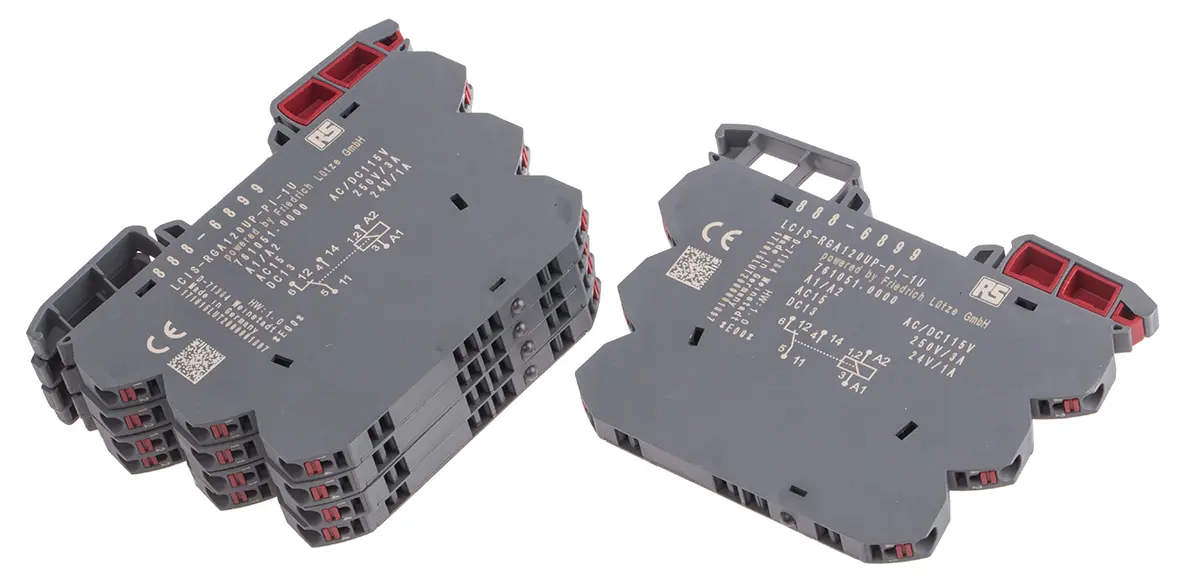 Produktfoto 1 von RS PRO Interface Relais 115V ac/dc, 1-poliger Wechsler DIN-Schienen