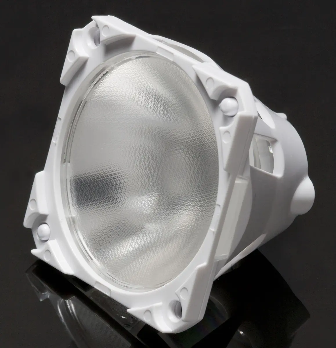 Produktfoto 1 von Ledil Geri LED Linse Vierkant aus Polymethylmethacrylat Vierkant, Weiß 13 to 15 °, Ø 45 mm x 32.8 mm
