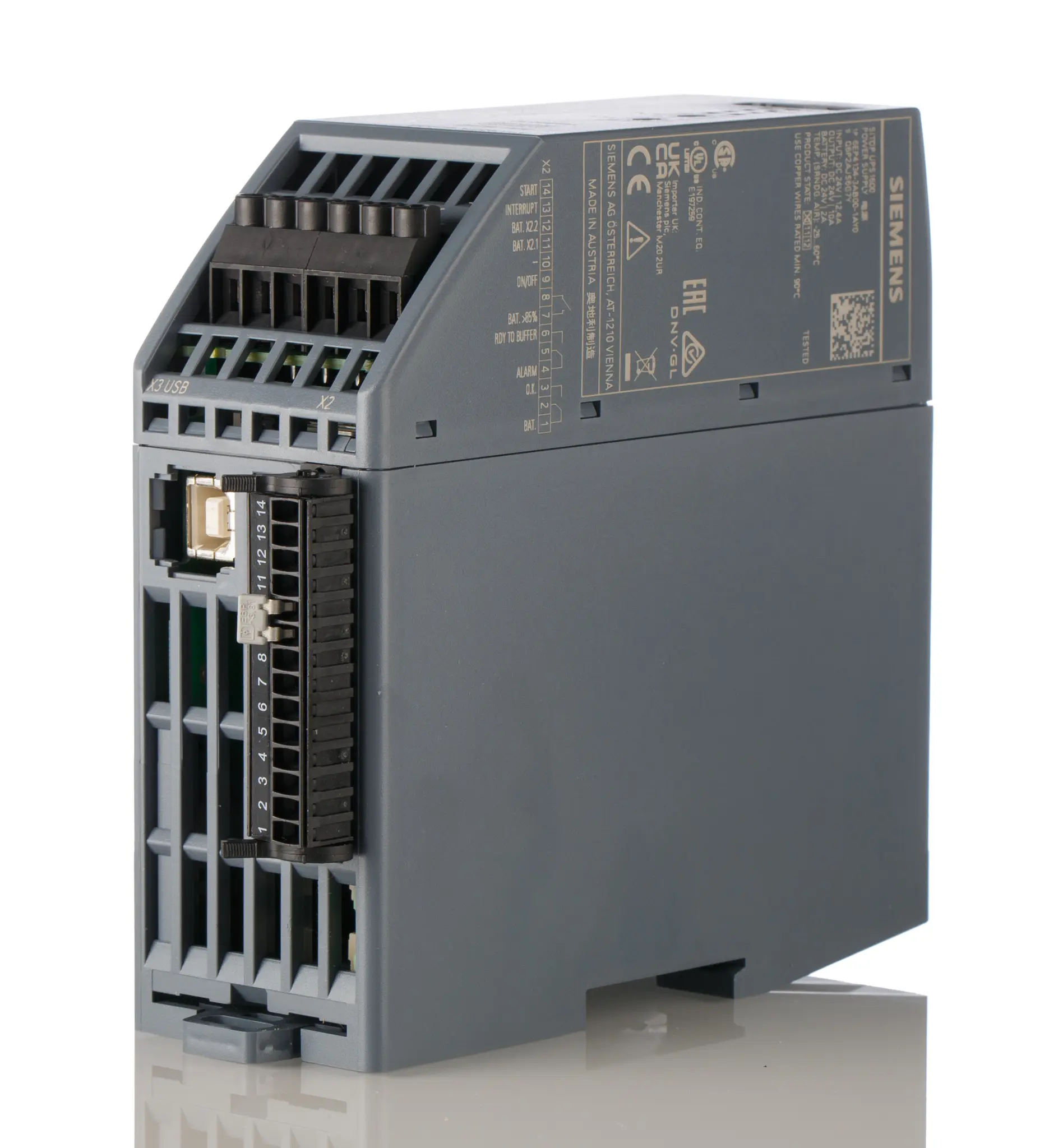 Produktfoto 1 von Siemens DIN-Schienen USV Stromversorgung 240W, 24V dc
