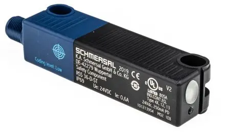 Produktfoto 1 von Schmersal RSS 36 RFID M12 Berührungsloser Sicherheitsschalter 26.4V dc aus Glasfaserverstärkter Kunststoff, 2 PNP,