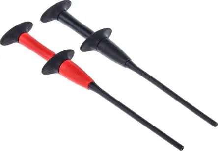 Produktfoto 1 von Fluke Einziehbar 1 mm Prüfspitze Rot, Schwarz, Edelstahl Spitze 1 mm, 1000V