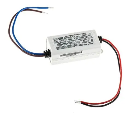 Produktfoto 1 von MEAN WELL LED-Treiber, 8 W 264 V ac, 90 V ac, 127V dc, 370 V dc LED-Treiber, Ausgang 12V