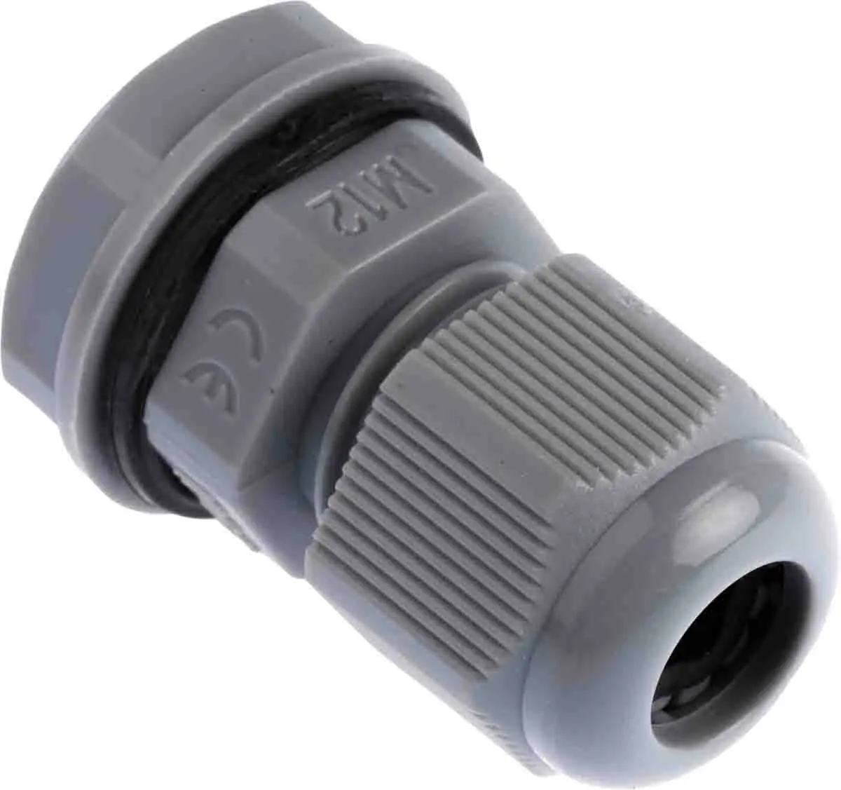 Produktfoto 1 von HellermannTyton NGM Kabelverschraubung, M12 Nylon 6.6 Grau 3 mm/ 6.5 mm, IP68