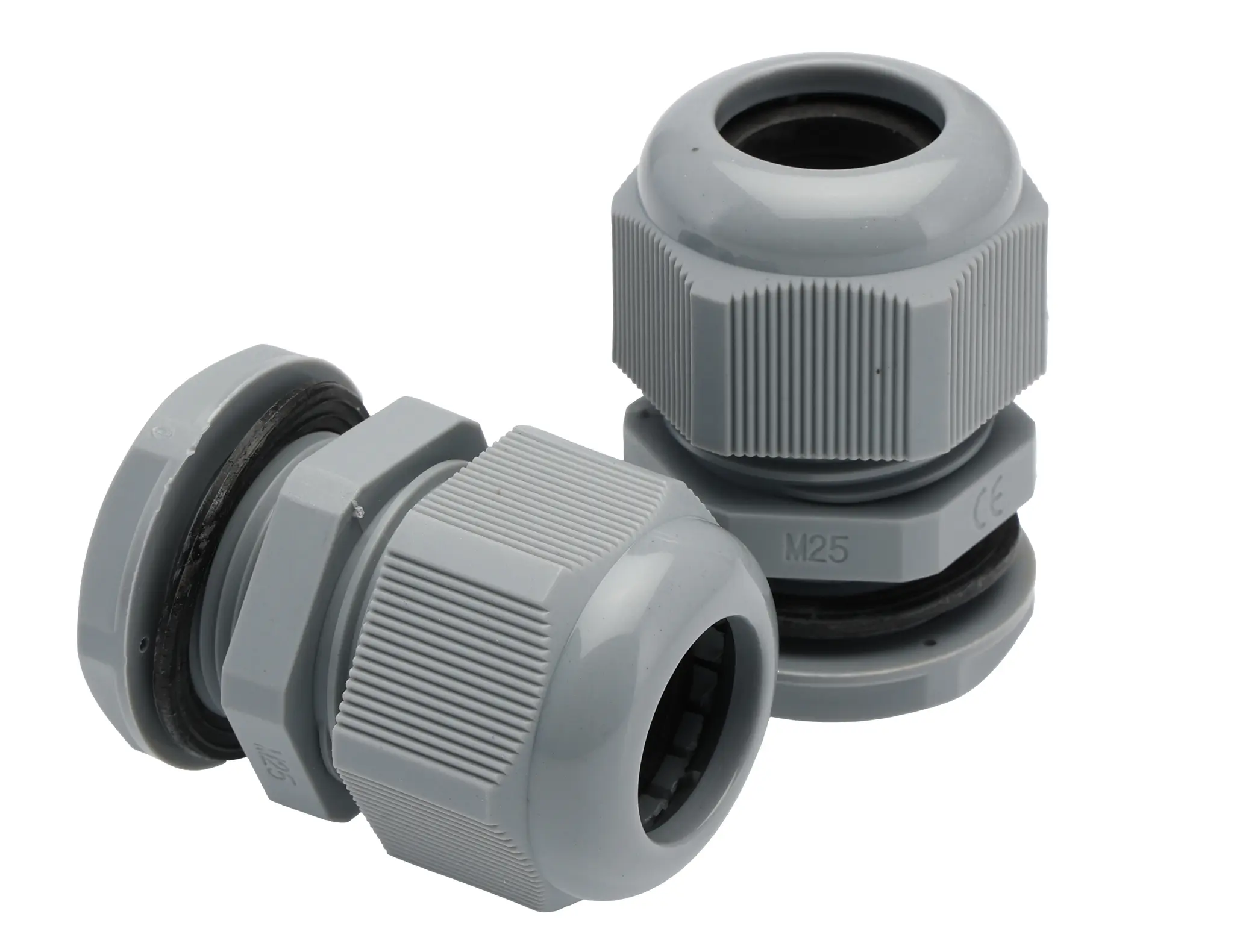 Produktfoto 1 von HellermannTyton NGM Kabelverschraubung, M25 Nylon 6.6 Grau 13 mm/ 18 mm, IP68