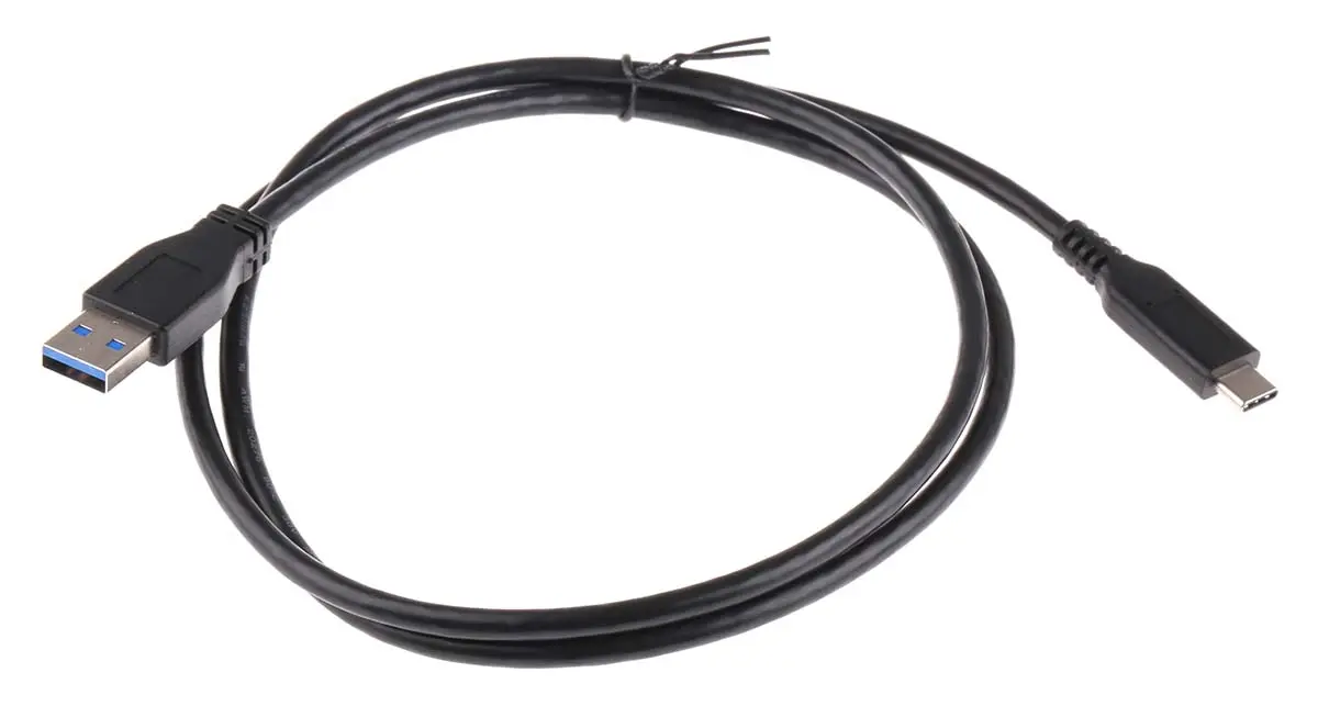 Produktfoto 1 von RS PRO USB-Kabel, USBA / USB C, 1m USB 3.1 Schwarz