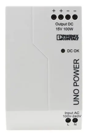 Produktfoto 1 von Phoenix Contact UNO POWER DIN-Schienen Netzteil Geschalteter Modus 264V ac AC / 6.67 A 15V dc DC 100 W