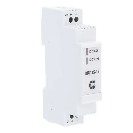 Produktfoto 1 von Chinfa DRD15 DC/DC Konverter, 12V dc OUT 1.25 A DIN-Hutschiene 36V dc 1.5 kV dc 15 W 71 °C 71 °C
