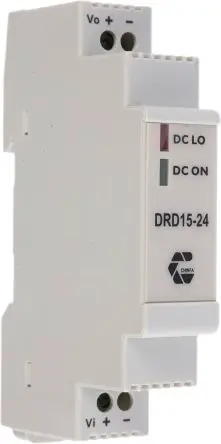 Produktfoto 1 von Chinfa DRD15 DC/DC Konverter, 24V dc OUT 630 mA DIN-Hutschiene 36V dc 1.5 kV dc 15 W 71 °C 71 °C