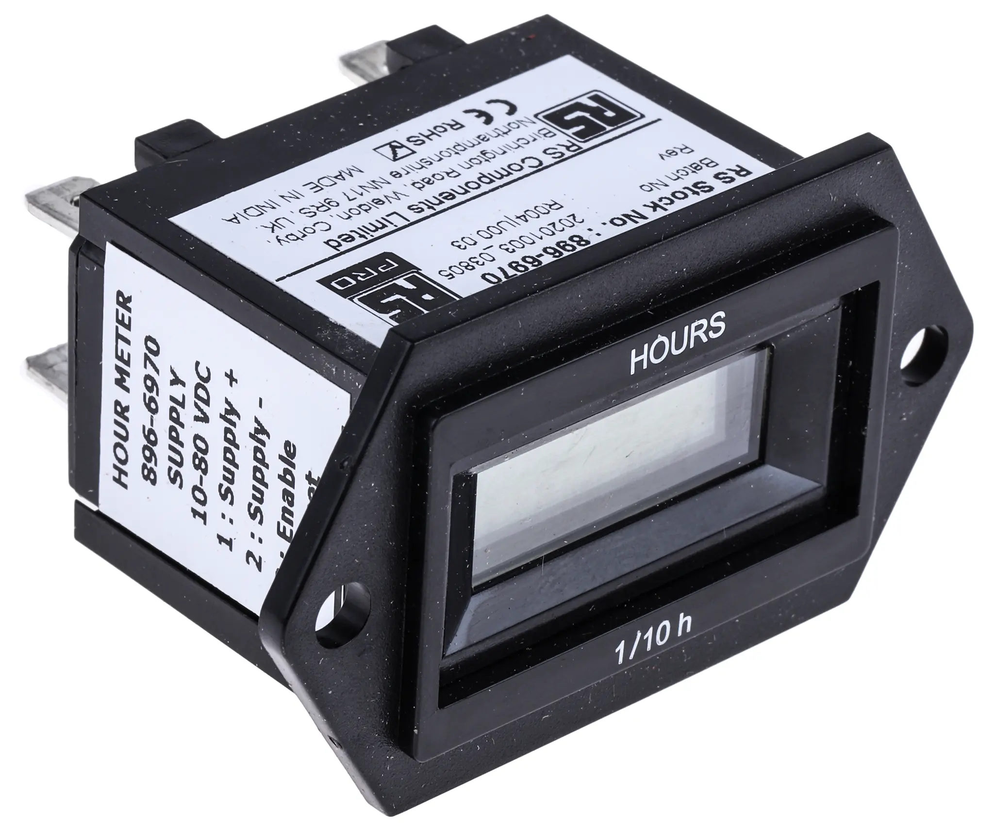 Produktfoto 1 von RS PRO LCD Aufwärts Zähler Remote 6-stellig Stunden 10 → 80 V dc