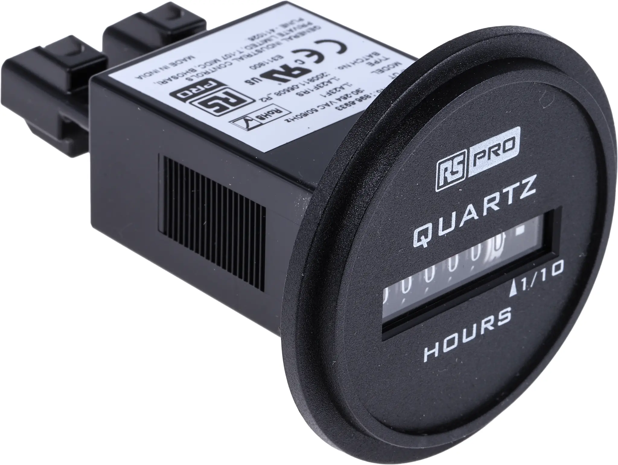 Produktfoto 1 von RS PRO Stundenzähler Aufwärts Zähler Analog Keine Rückstellung 6-stellig 264V ac