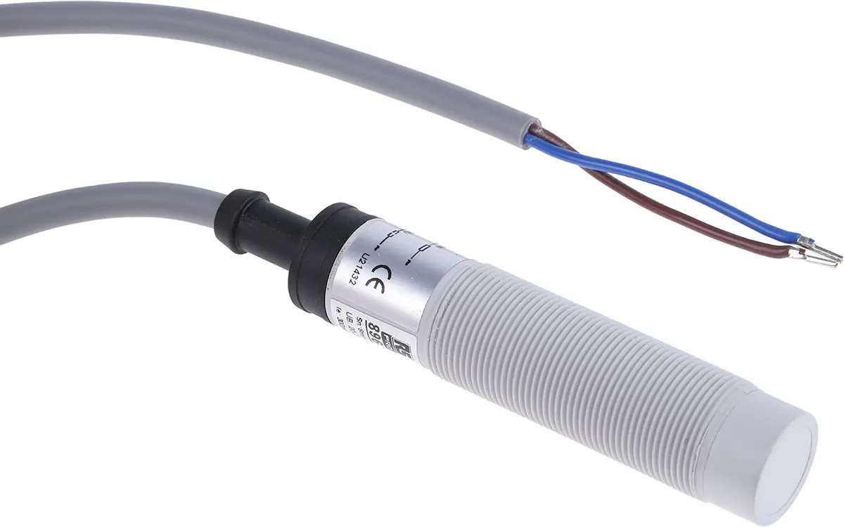 Produktfoto 1 von RS PRO M18 Näherungssensor Kapazitiv, Gewinderohr 8 mm 2-Draht 20 → 250 V ac / 300 mA NO, IP67