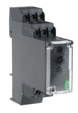 Produktfoto 1 von Schneider Electric Harmony Time Zeitrelais, DIN-Hutschiene 24 to 240 V dc 24V ac, 240 V ac, 1 Kont. Multifunktion,