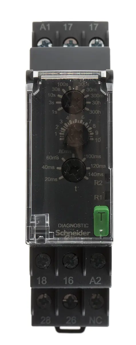 Produktfoto 1 von Schneider Electric Harmony Time Zeitrelais, DIN-Schienen, 0.05 → 1s, 24 → 240V ac/dc, 2 Kont. Einfach,