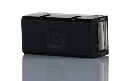 Produktfoto 1 von Weidmüller USB 360°-Schirmung Schwarz, 1 x 1-fach Auslass Gerade