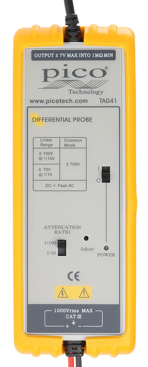Produktfoto 1 von Pico Technology TA TA041 Oszilloskoptastkopf Differenzial 25 MHz 700 V BNC