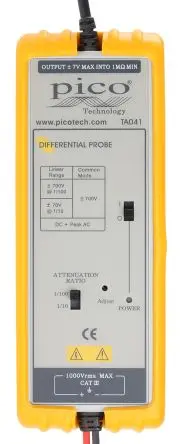 Produktfoto 1 von Pico Technology TA TA041 Oszilloskoptastkopf Differenzial 25 MHz 700 V BNC